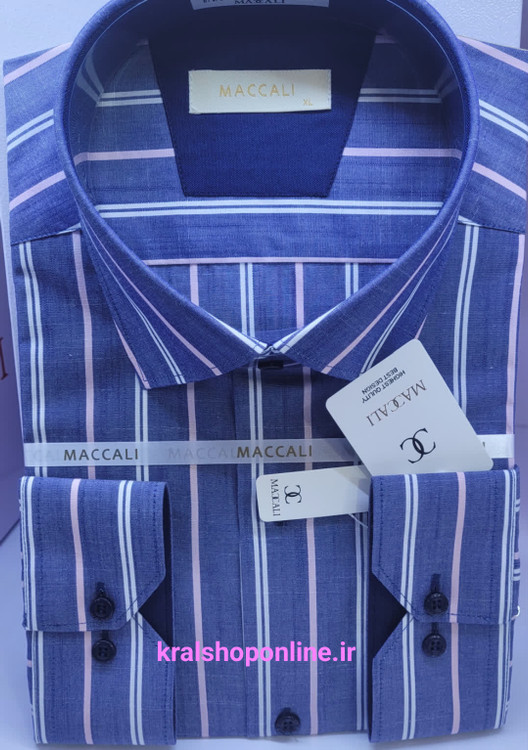 پیراهن مردانه طرحدار کلاسیک پارچه تایلندی نمای پشت