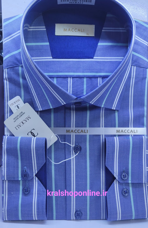 پیراهن مردانه طرحدار کلاسیک پارچه تایلندی جزئیات