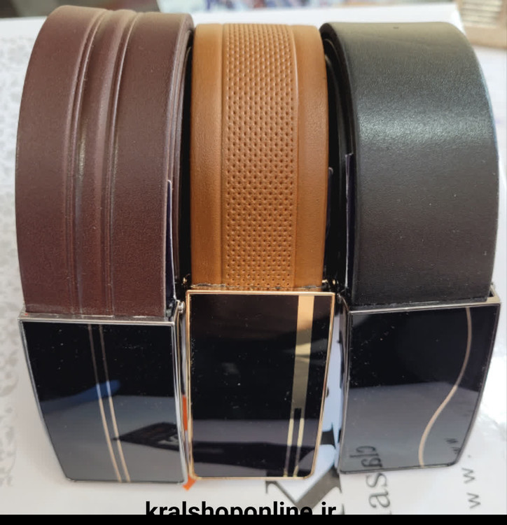 کمربند چرم اعلا نمای جلو