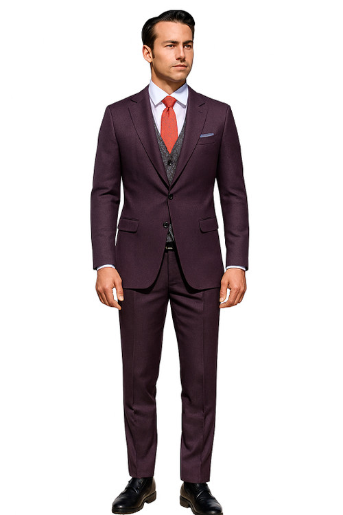 کت شلوار مردانه باژیله دورو نمای جلو