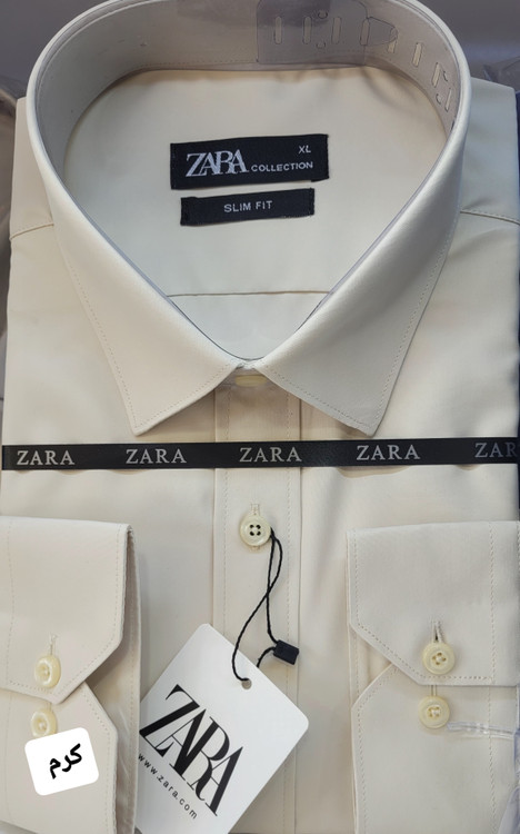 پیراهن مردانه زارا جزئیات پارچه