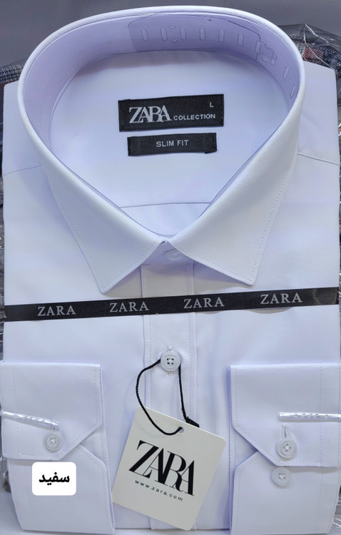 پیراهن مردانه زارا جزئیات یقه